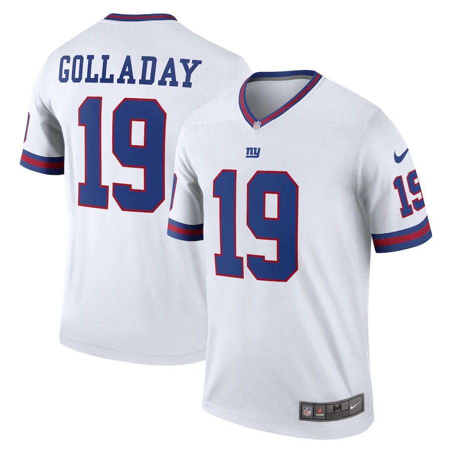 Men New York Giants #19 Kenny Golladay Nike White Alternate Legend NFL Jersey